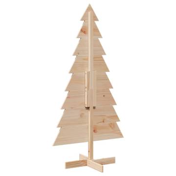 Wooden Christmas Tree - 150 cm Solid Pine for Festive Decor