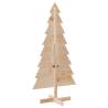 Wooden Christmas Tree - 150 cm Solid Pine for Festive Decor