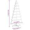 Wooden Christmas Tree - 150 cm Solid Pine for Festive Decor