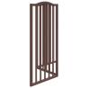 Dog Gate Foldable 3 Panels Brown Oak 150 cm - Poplar Wood