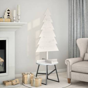 Wooden Christmas Tree for Decoration - 120 cm Solid Pine