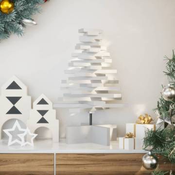 Wooden Christmas Tree 60 cm - White Solid Pine Decoration