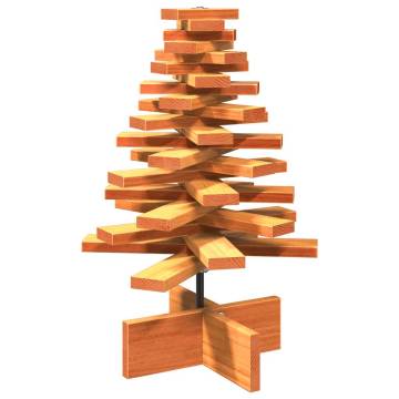 Wooden Christmas Tree Decoration - Wax Brown 60 cm | HipoMarket