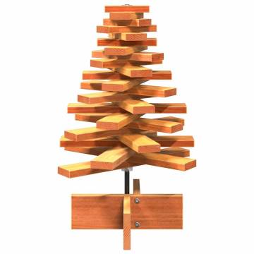 Wooden Christmas Tree Decoration - Wax Brown 60 cm | HipoMarket