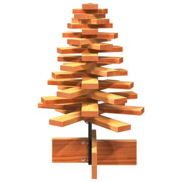 Wooden Christmas Tree Decoration - Wax Brown 60 cm | HipoMarket