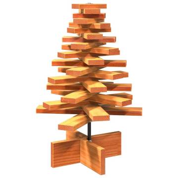 Wooden Christmas Tree Decoration - Wax Brown 60 cm | HipoMarket