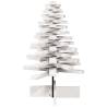 Wooden Christmas Tree Decoration - White 80cm Solid Wood Pine