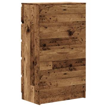 Stylish Old Wood Drawer Cabinet - 60x36x103 cm | HipoMarket