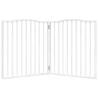 Foldable Dog Gate - 2 Panels White 160cm | Durable Poplar Wood