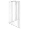 Foldable Dog Gate - 2 Panels White 160cm | Durable Poplar Wood