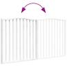 Foldable Dog Gate - 2 Panels White 160cm | Durable Poplar Wood