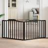  Dog Gate Foldable 2 Panels Black 160 cm Poplar Wood Colour black Size 80 x 60 x 2 cm Quantity in Package 2 