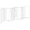 Foldable Dog Gate with Door - 300 cm Solid Wood Fir - HipoMarket