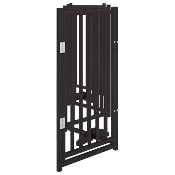 Foldable Dog Gate with Door - 6 Panels, 300cm Solid Wood