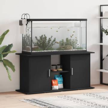 Aquarium Stand Black 121x41x58 cm - Engineered Wood