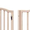 Foldable Dog Gate with Door - 9 Panels, 450 cm - Durable Poplar Wood