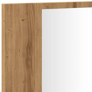 LED Mirror Cabinet Artisan Oak 90x12x45 cm - Durable & Stylish