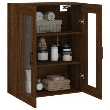 Wall Mounted Cabinet Brown Oak 69.5x34x90 cm | HipoMarket