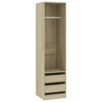 Wardrobe with Drawers Sonoma Oak - Stylish Storage Solution