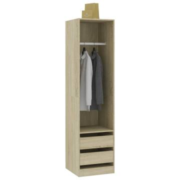 Wardrobe with Drawers Sonoma Oak - Stylish Storage Solution