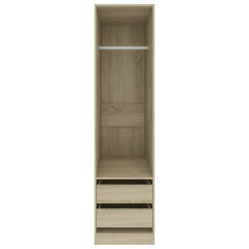 Wardrobe with Drawers Sonoma Oak - Stylish Storage Solution