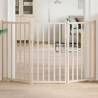  Dog Gate Foldable 3 Panels 150 cm Solid Wood Fir Colour natural Size 50 x 90 x 2 cm Quantity in Package 3 