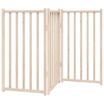 Dog Gate Foldable 3 Panels 150 cm Solid Wood Fir - Safe & Durable