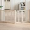  Dog Gate Foldable 2 Panels 160 cm Solid Wood Fir Colour natural Size 80 x 60 x 2 cm Quantity in Package 2 