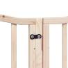 Dog Gate with Door - Foldable 6 Panels 300cm Poplar Wood