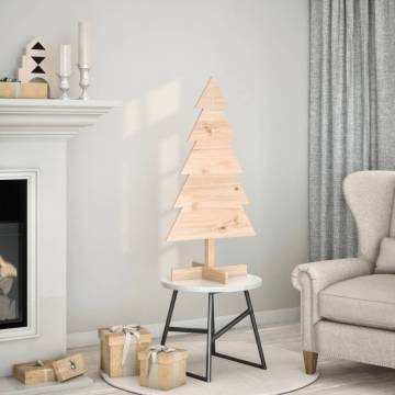 Wooden Christmas Tree Decoration - 100 cm Solid Pine | HipoMarket