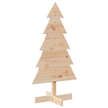 Wooden Christmas Tree Decoration - 100 cm Solid Pine | HipoMarket