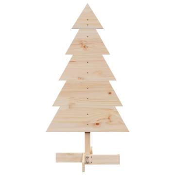 Wooden Christmas Tree Decoration - 100 cm Solid Pine | HipoMarket