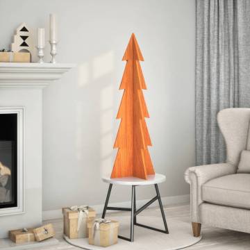 Rustic Wooden Christmas Tree - Wax Brown 112 cm | HipoMarket