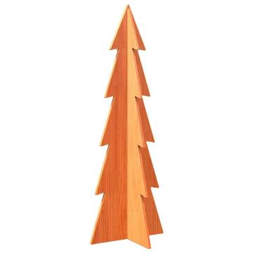 Rustic Wooden Christmas Tree - Wax Brown 112 cm | HipoMarket