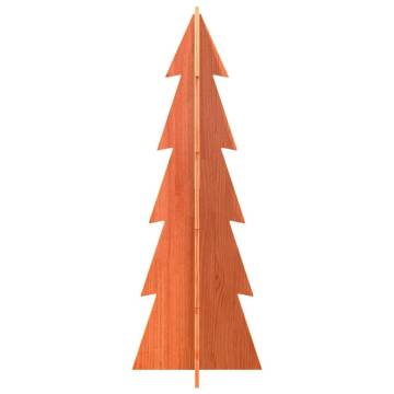 Rustic Wooden Christmas Tree - Wax Brown 112 cm | HipoMarket