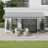  Manual Retractable Awning with LEDs Anthracite&White 600x300 cm Colour anthracite and white Size 600 x 300 cm Quantity in Package 1 