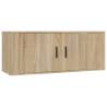 6 Piece TV Cabinet Set - Sonoma Oak Engineered Wood