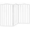 Foldable 3-Panel Dog Gate - White Poplar Wood | HipoMarket