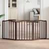  Dog Gate Foldable 3 Panels Brown Oak 150 cm Poplar Wood Colour brown oak Size 50 x 60 x 2 cm Quantity in Package 3 