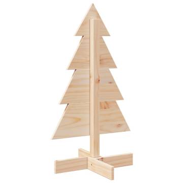 Wooden Christmas Tree - 80 cm Solid Pine Decor | HipoMarket