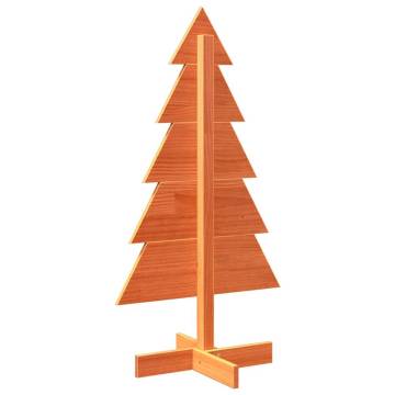 Wooden Christmas Tree Wax Brown 100 cm | Hipomarket UK