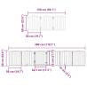 Foldable Dog Gate with Door - 12 Panels - Poplar Wood 600 cm