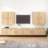  8 Piece TV Cabinet Set Sonoma Oak Engineered Wood Colour sonoma oak Quantity in Package 8 