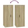 8 Piece TV Cabinet Set - Sonoma Oak Engineered Wood | Hipo Market