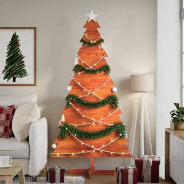 Wooden Christmas Tree for Decoration - Wax Brown 180 cm