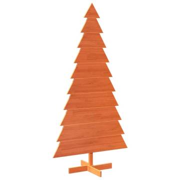 Wooden Christmas Tree for Decoration - Wax Brown 180 cm