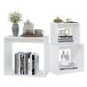 Nesting Tables 3 pcs - Stylish White Engineered Wood Set
