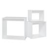 Nesting Tables 3 pcs - Stylish White Engineered Wood Set