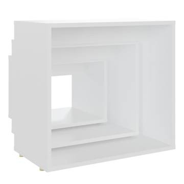 Nesting Tables 3 pcs - Stylish White Engineered Wood Set