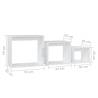 Nesting Tables 3 pcs - Stylish White Engineered Wood Set